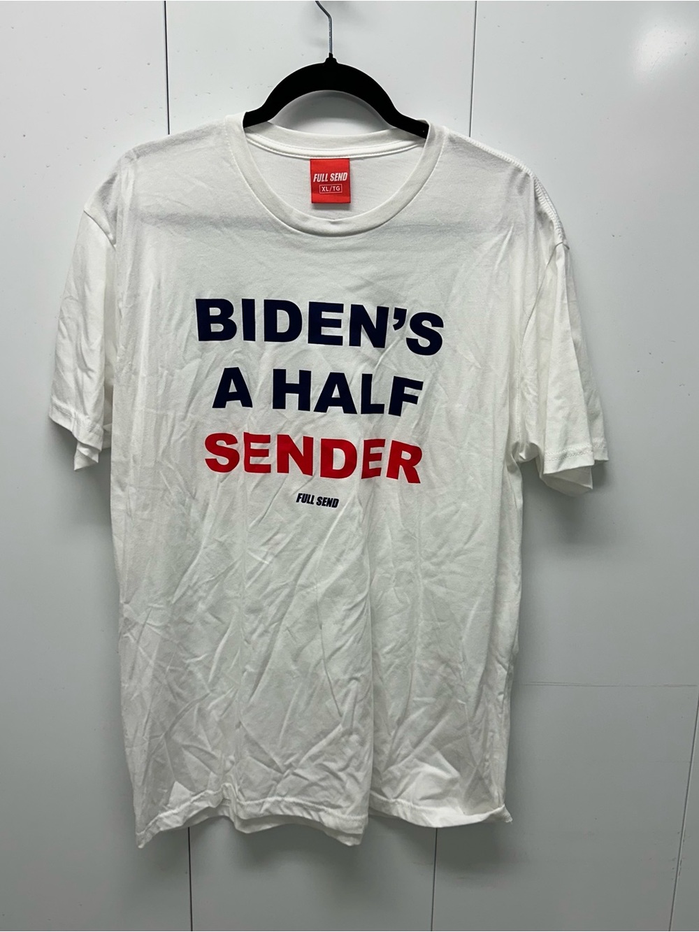 Full Send Men’s Joe Biden Half Sender Tee - Size XL